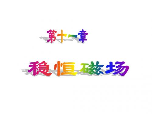 大学物理下第11章稳恒磁场-dai