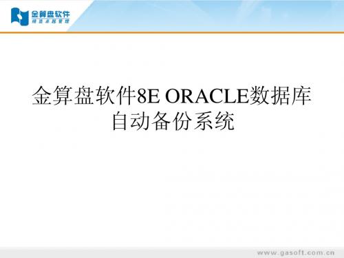 金算盘软件8E ORACLE数据库自动备份系统