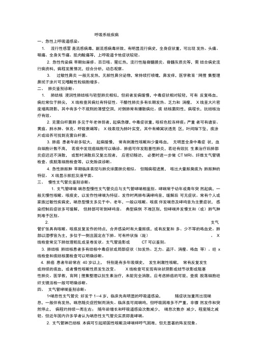 疾病诊断和鉴别诊断