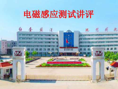 高中物理_电磁感应章末过关测试讲评教学课件设计