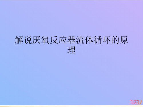 解说厌氧反应器流体循环的原理2021专用PPT