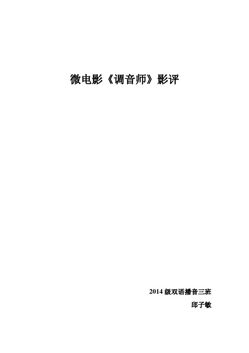 调音师影评