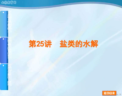 2019高考化学一轮复习基础查漏补缺课件-盐类的水解.ppt