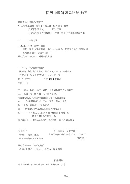 图形推理解题思路与技巧