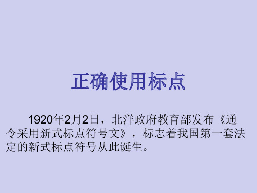 2021年高考语文专题-正确使用标点