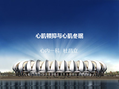 心肌顿抑与心肌冬眠ppt演示课件