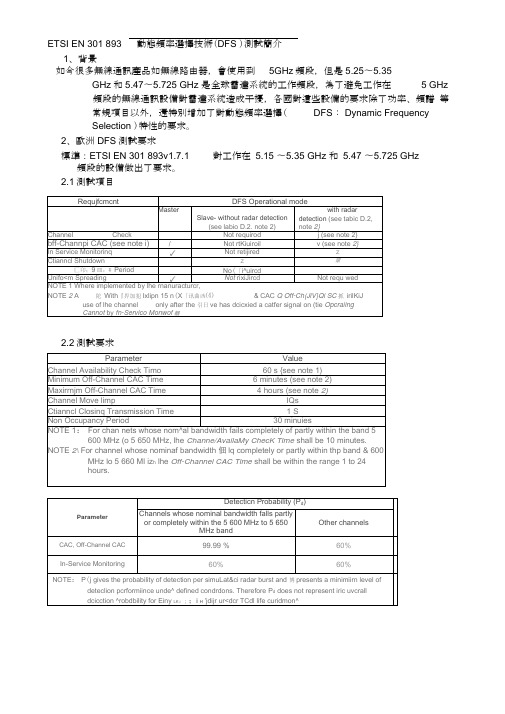 EN301893动态频率选择技术(DFS)测试简介.docx