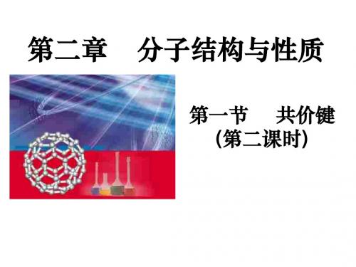 高二化学上学期共价键2