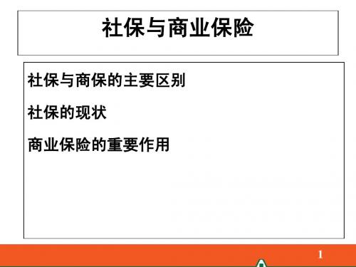 社保与商保