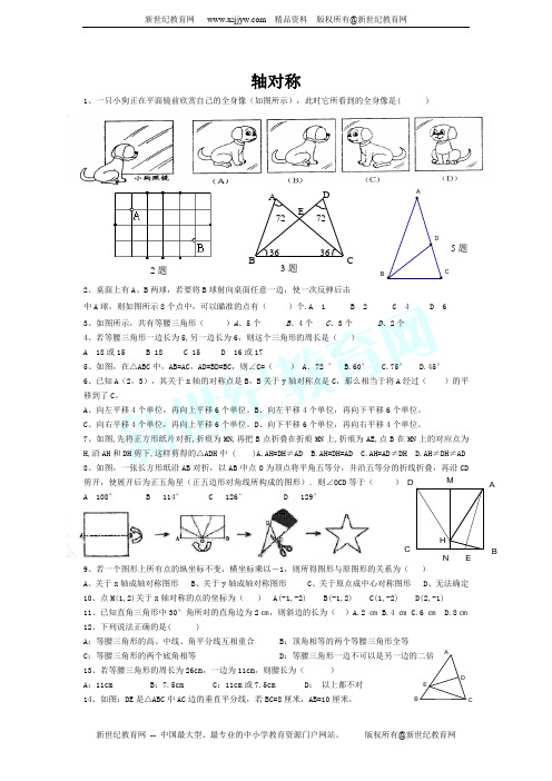 十二章轴对称