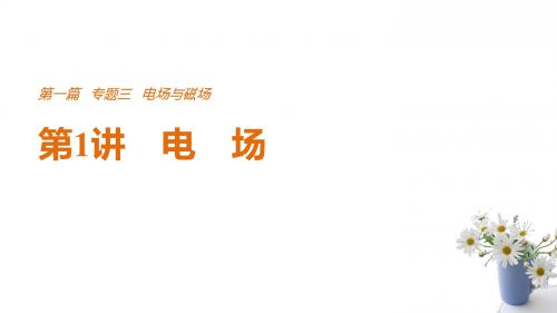 2018届二轮复习 电场 课件(共46张)(全国通用)