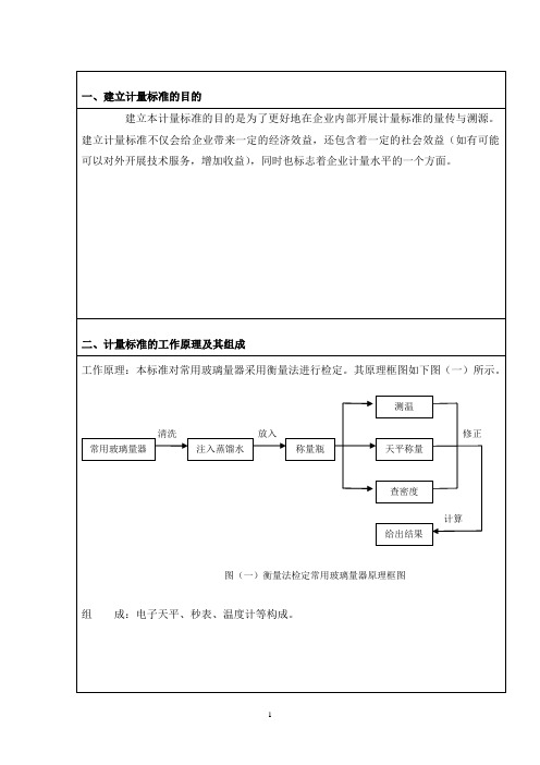常用玻璃量器检定装置技术报告