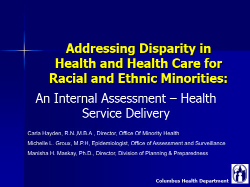高血压英文PPT精品课件AddressingDisparityinHealthandHealthCa