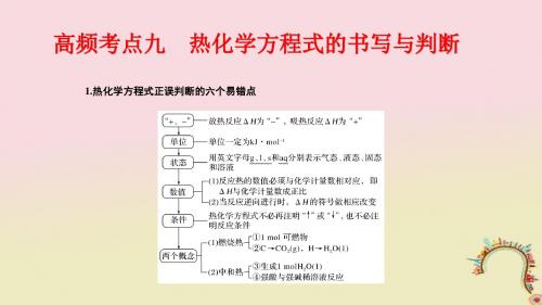 2018届高考二轮复习人教版高频考点精讲热化学方程式的书写与判断 课件(31张)