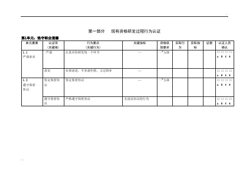 华为硬件测试类行为标准样例