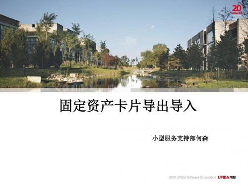 固定资产卡片导入.ppt
