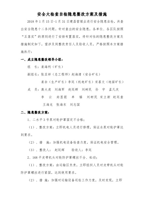 整改措施