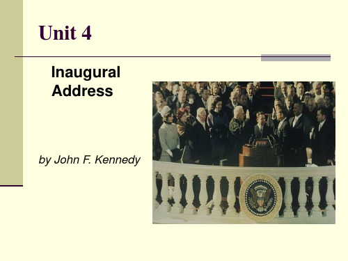 Book2 Lesson4 Inaugural Address_高级英语