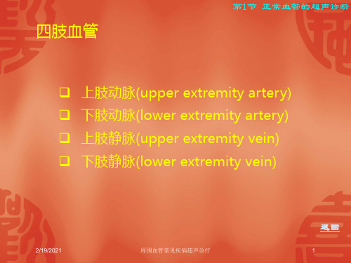 周围血管常见疾病超声诊疗课件