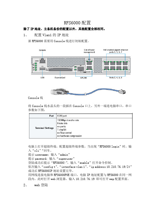 RFS6000配置