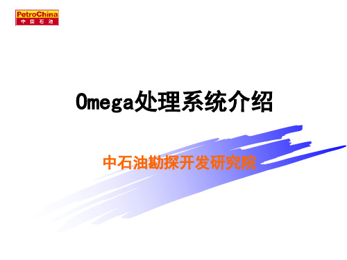 Omega地震数据处理系统介绍-46页精选文档