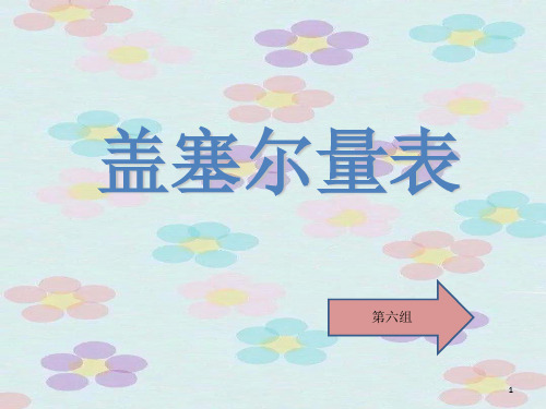 盖赛尔发展量表PPT精选文档