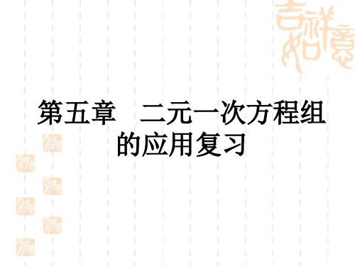 《二元一次方程组》复习课件公开课