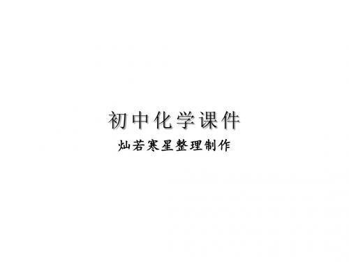 人教版九年级化学上册重庆一中陈国君
