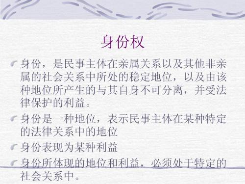 第35章 身份权