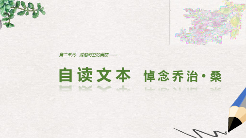 高中语文 第二单元 跨越时空的美丽 自读文本 悼念乔治 桑课件 鲁人版必修1