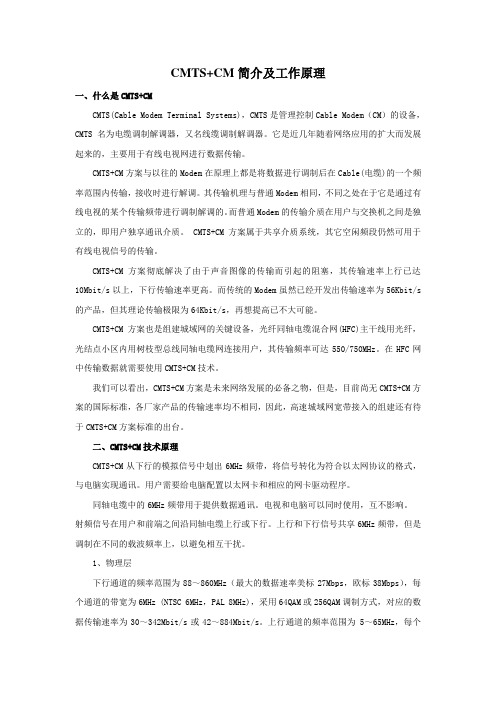CMTSCM简介工作原理