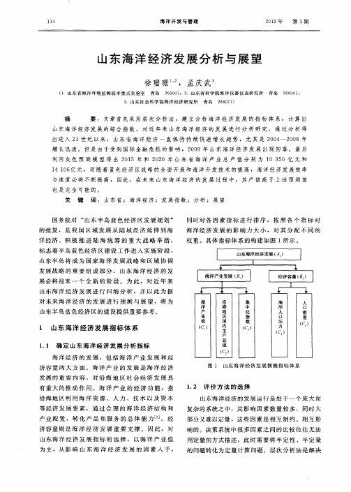 山东海洋经济发展分析与展望