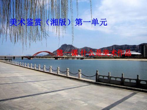 湘教版高中美术 第一课 什么是美术作品 课件 (1)