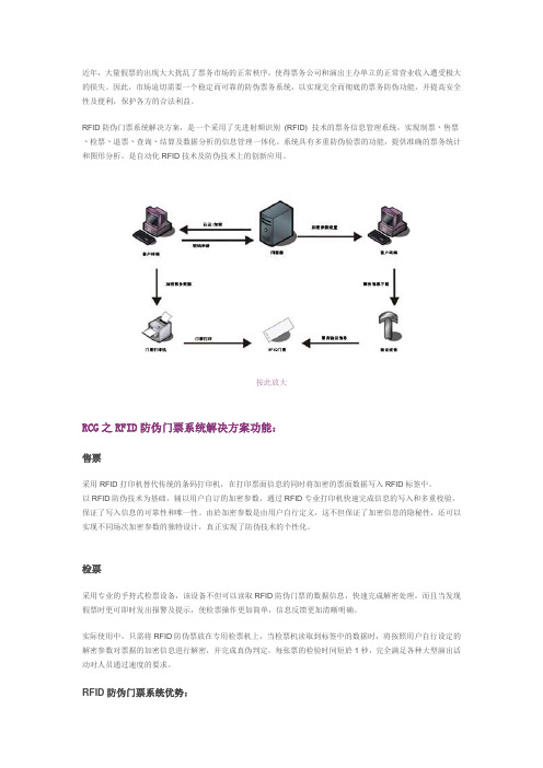 RFID防伪门票系统解决方案