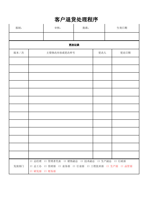 客户退货处理流程97232
