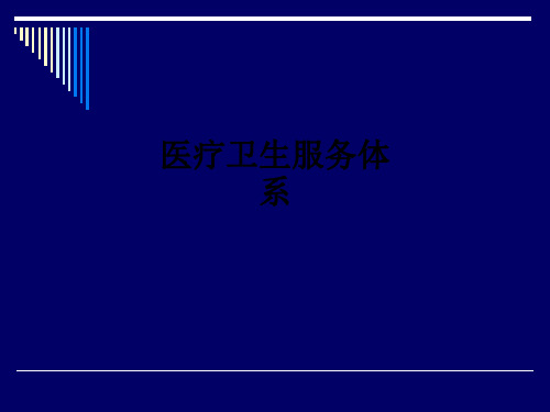 医疗卫生服务体系ppt课件