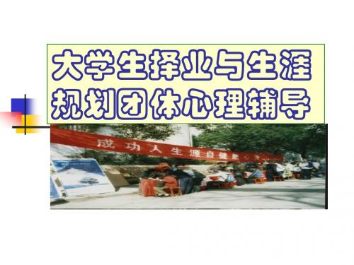 天津大学大学生职业生涯规划精品课件(完整版)