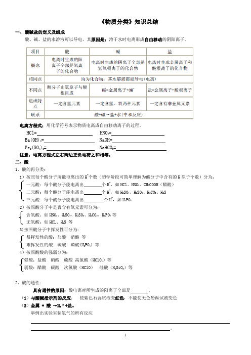 酸碱盐基本知识复习