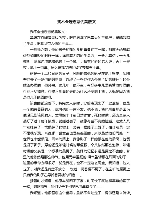 我不会遗忘您优美散文