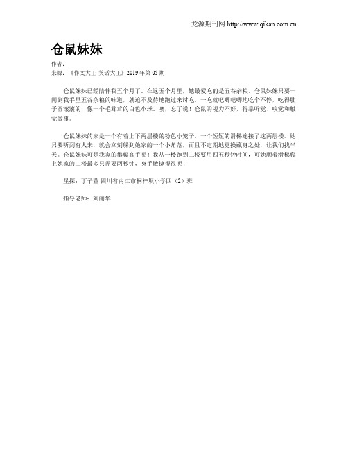 仓鼠妹妹