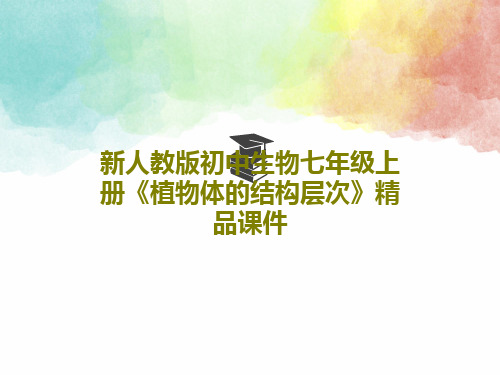 新人教版初中生物七年级上册《植物体的结构层次》精品课件30页PPT