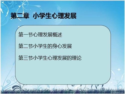 教育心理学第二章小学生心理发展