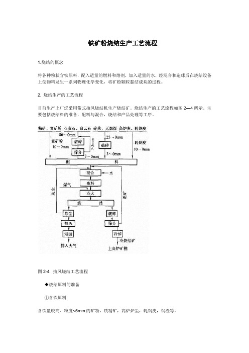 (工艺流程)铁矿粉烧结生产工艺流程