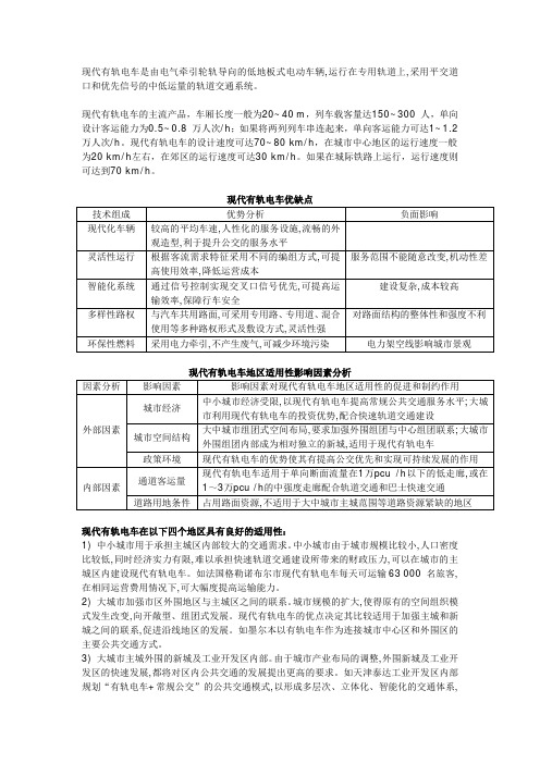 现代有轨电车