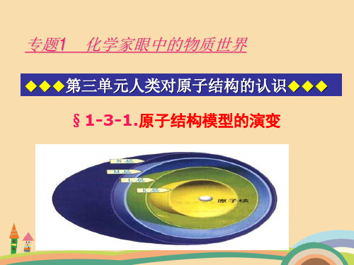 高一化学原子结构模型演变PPT精品课件