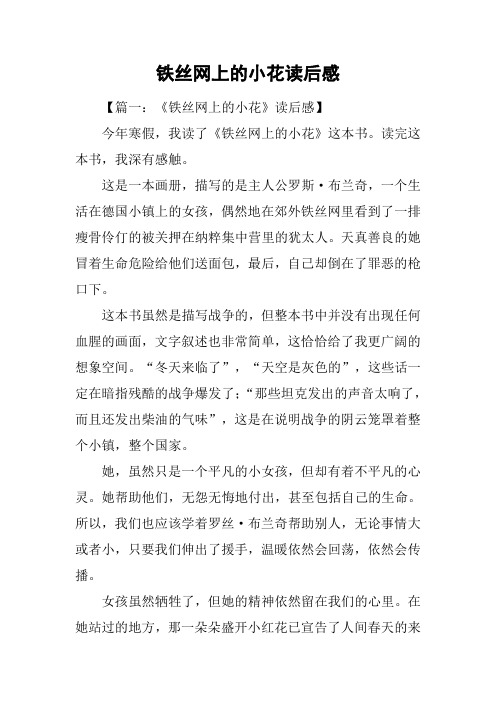 铁丝网上的小花读后感