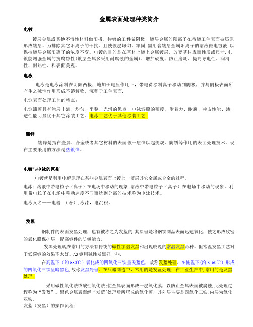 几种常见金属表面处理工艺-铁的表面处理工艺