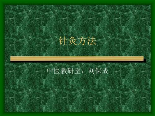 《刺灸方法》ppt课件