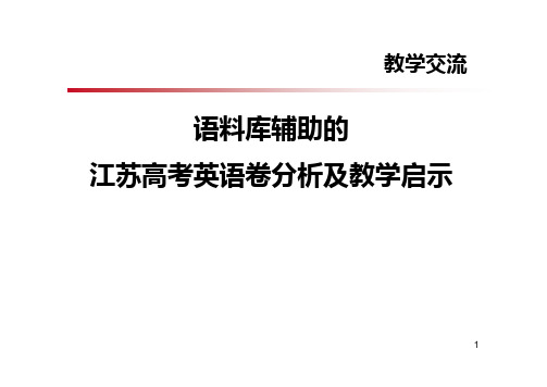 语料库辅助的江苏高考英语卷评析及教学启示(何锋)