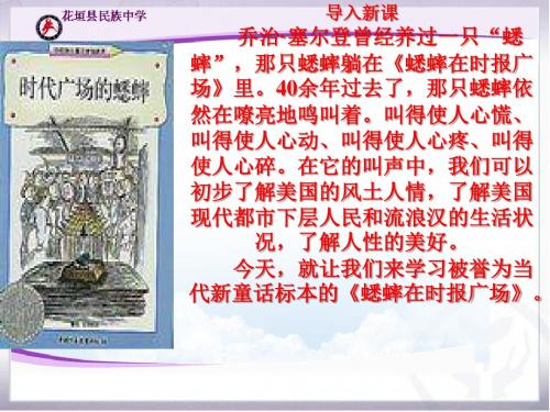12《蟋蟀在时报广场》课件_